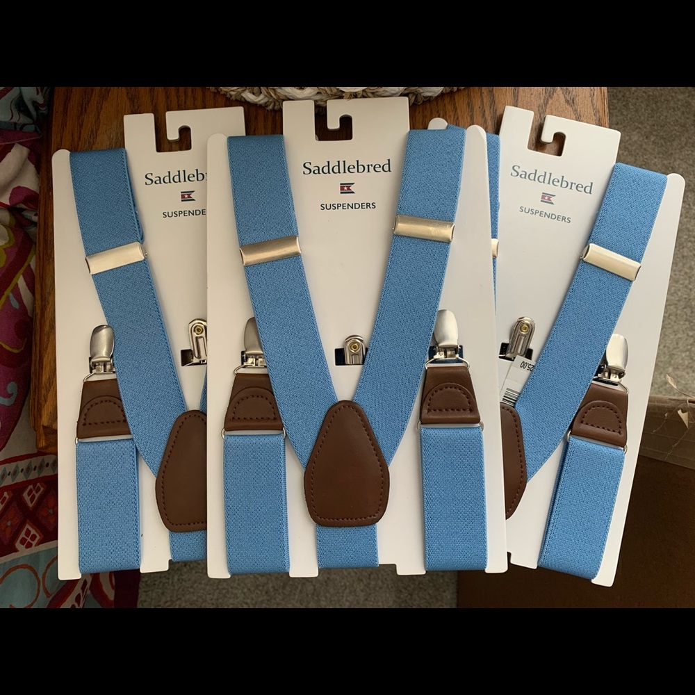 Saddlebred Suspenders (x3) Light/Ice Blue